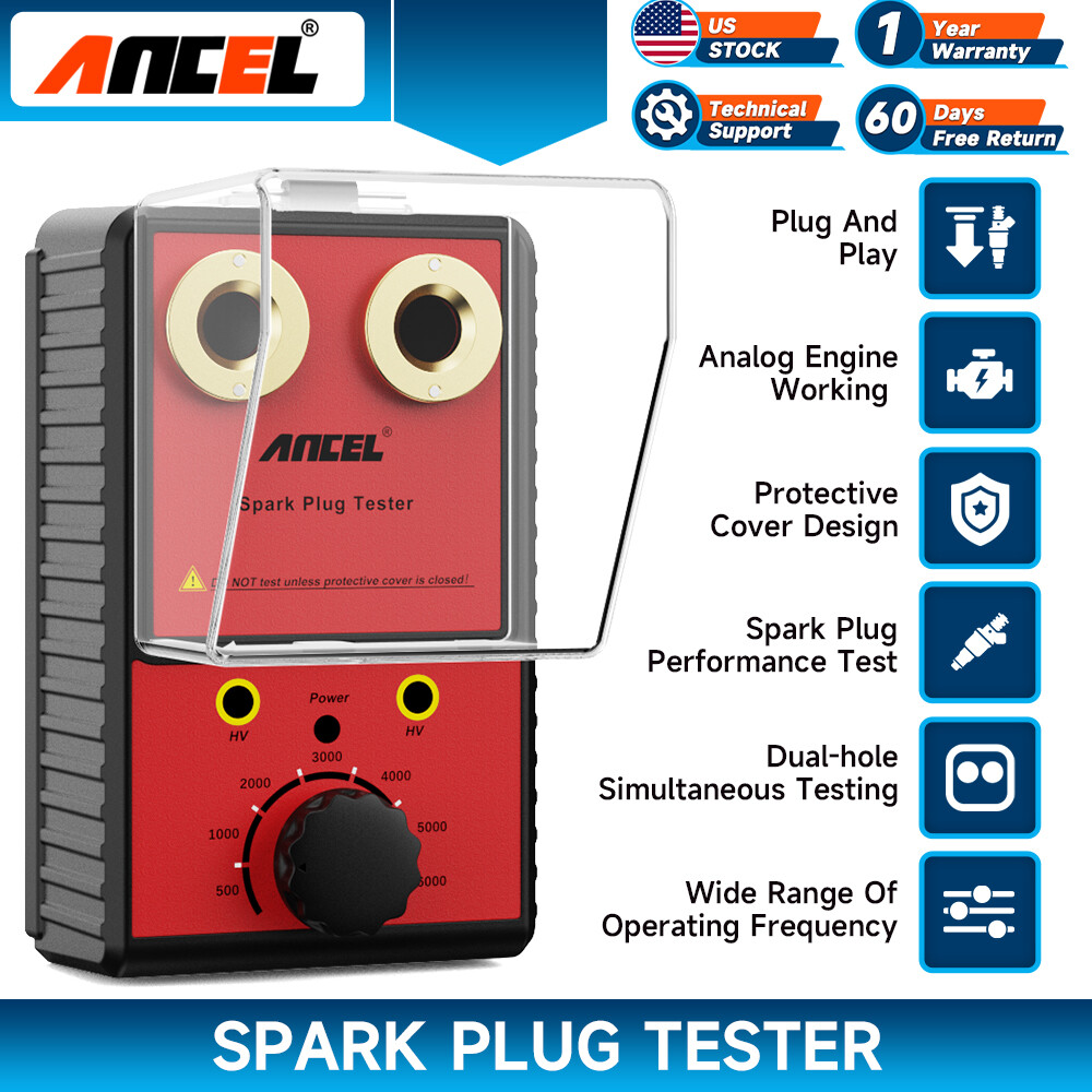 ANCEL SPT101 Ignition Analyzer Car Spark Plug Tester Dual Hole Diagnostic Tool