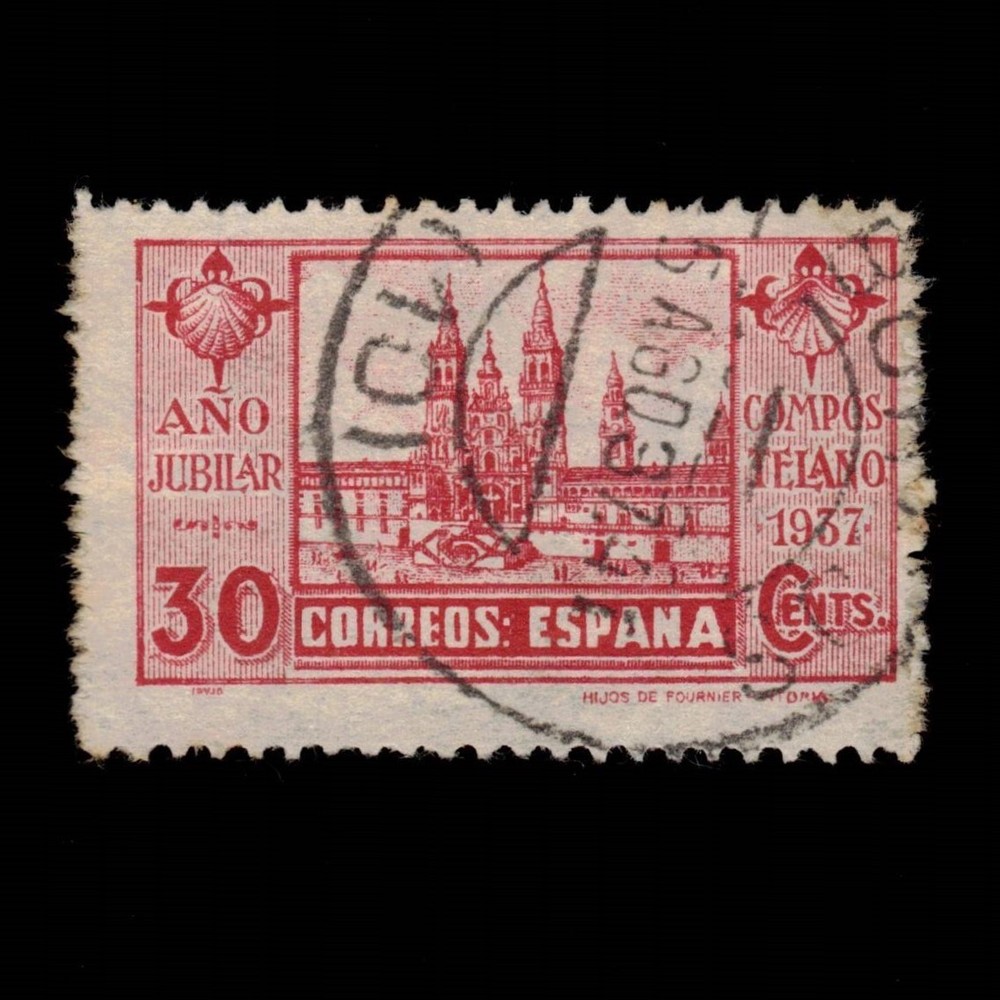 Spain, Scott 636a, St. James Cathedral, Type II, 1937, used
