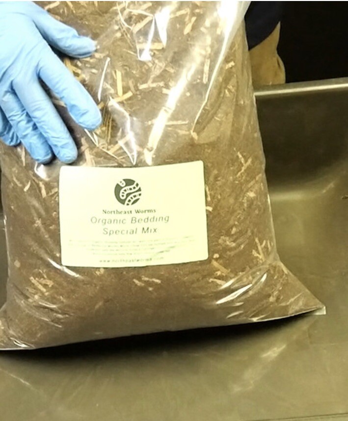 Worms Bedding Kit Super Special Formula 100% Organic + 8” Soil Thermometer.