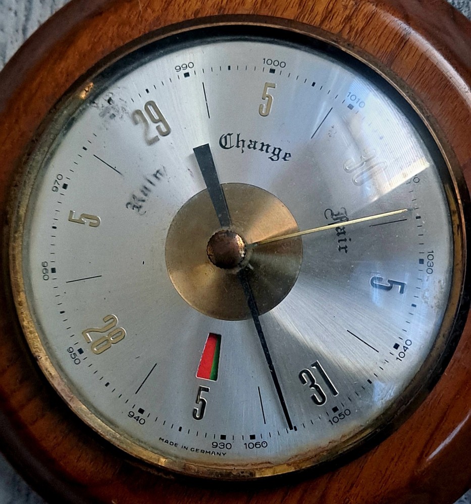 2 GERMAN MADE ANTIQUE BAROMETERS