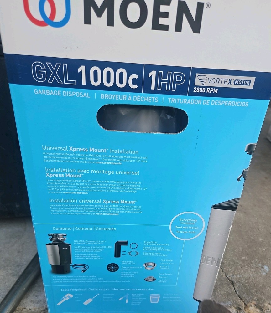moen garbage disposal GCL1000C