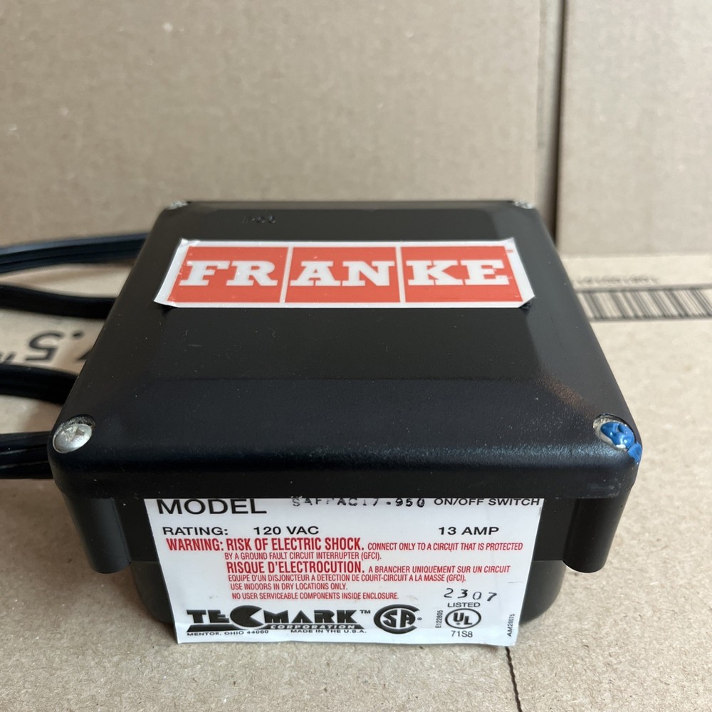 Tecmark SAFPAC17‑950 Garbage Disposal Air Switch Control