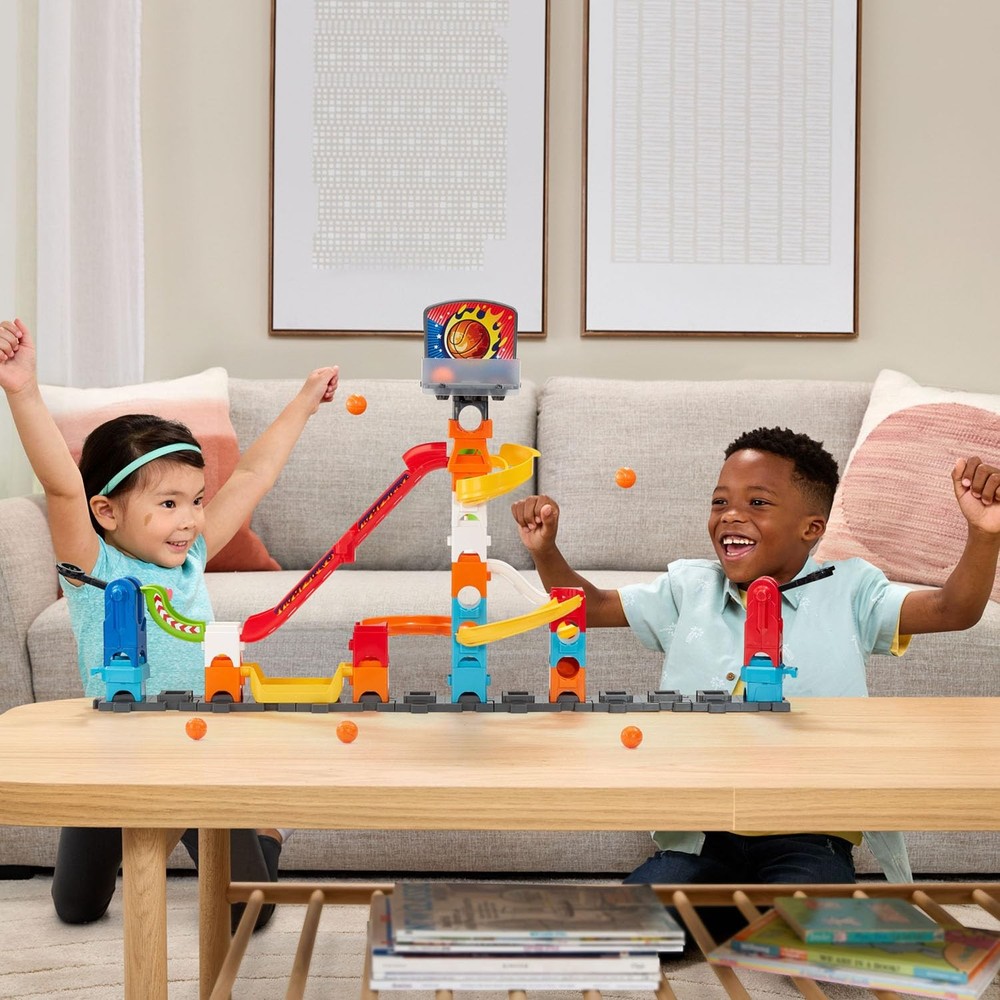 VTech Marble Rush 3-Point Launch Set with 22" x 11.4" x 18.3", Multicolor