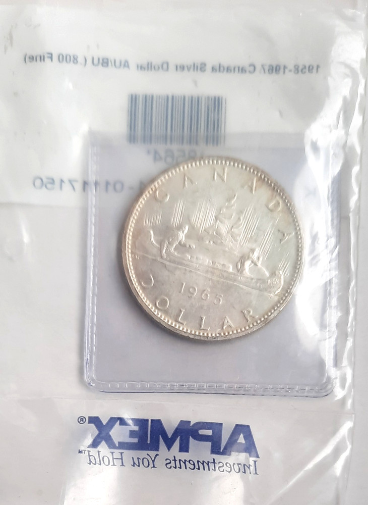 1965 Canada Silver Dollar – AU/BU – 80% Silver