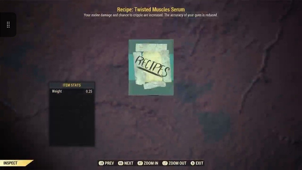 (Xbox) Twisted Muscles Serum Recipe