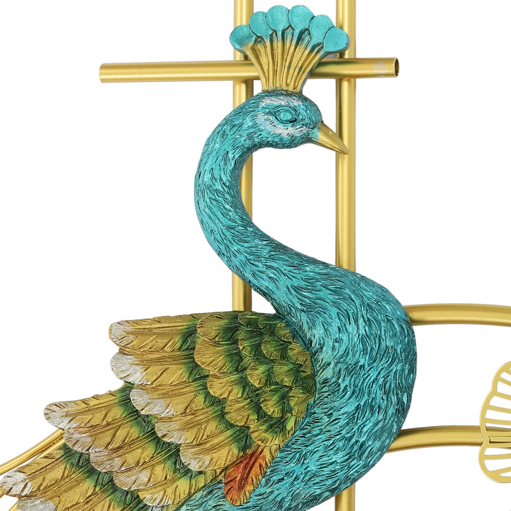Peacock Wall Clock Wall-mounted Wall Clock Quartz Movement Colorful Wall Clock