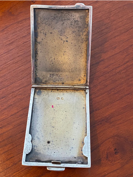 Silver Matchbook (Vesta) Case - 1930 - Birmingham - Bravingtons Ltd
