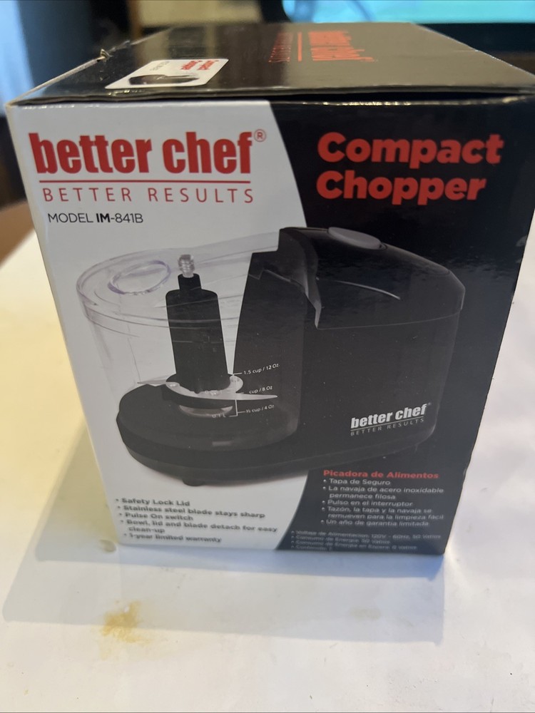 Better Chef Compact Chopper Model IM 841B. New