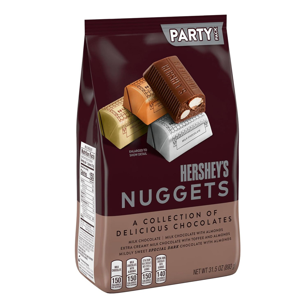 NUGGETS Assorted Chocolate Candy Party Bag, 31.5 oz