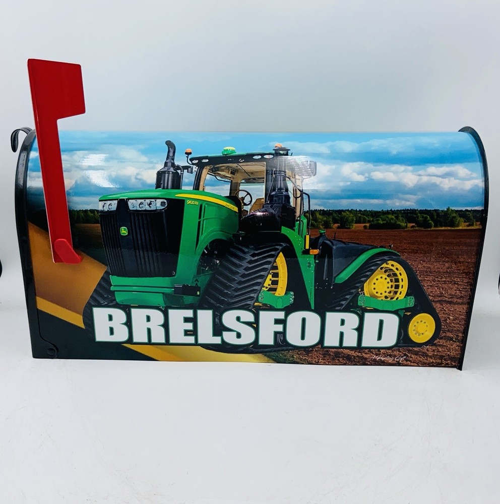 Farm Tractor And Combine Harvester Custom Mailbox