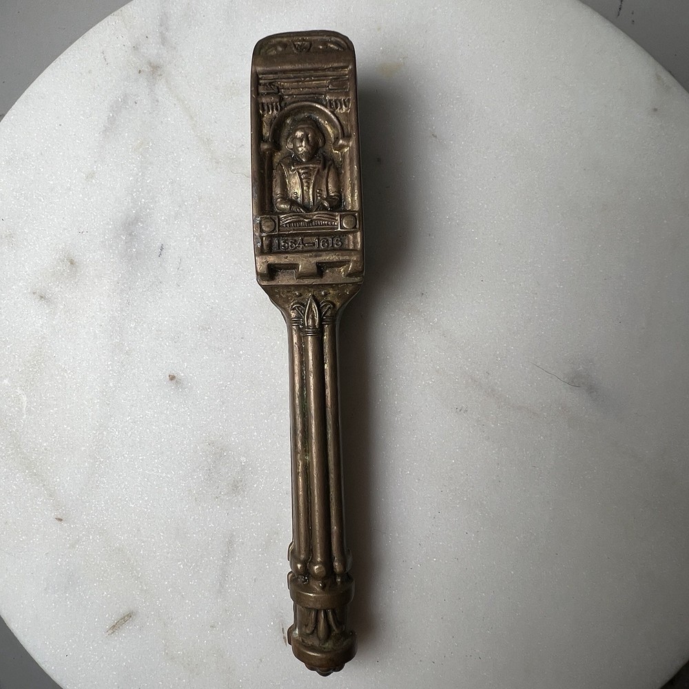 Vintage William Shakespeare Nutcracker Brass Made In England