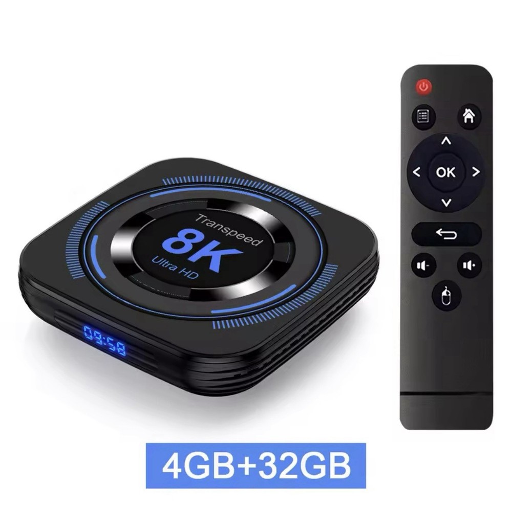 Android tv box wifi internet smart tv 8k App With Remote