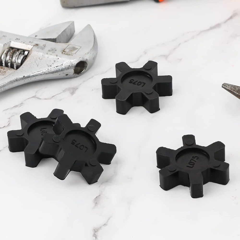 L075 Flexible NBR Rubber Spider Center Insert, 4 Pack Solid Coupling Pad Bumper