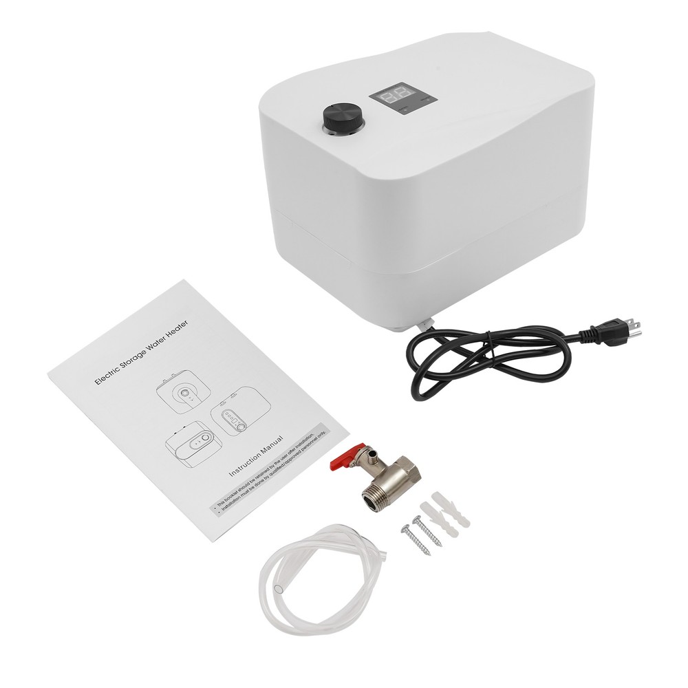 6L Electric Mini Tank Water Heater, 1500W Under Sink Hot Water Solution