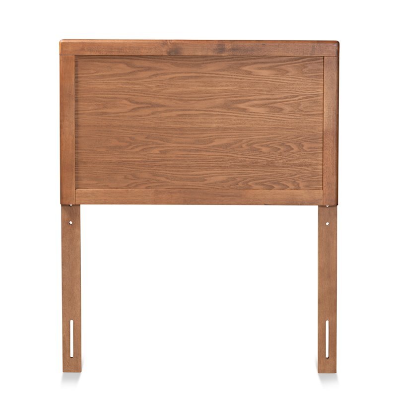 Baxton Studio Raya Walnut Brown Finished Wood Twin Size Headboard