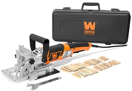 8.5-Amp Plate & Biscuit Joiner Kit with Case & Biscuits - Woodworking Tool