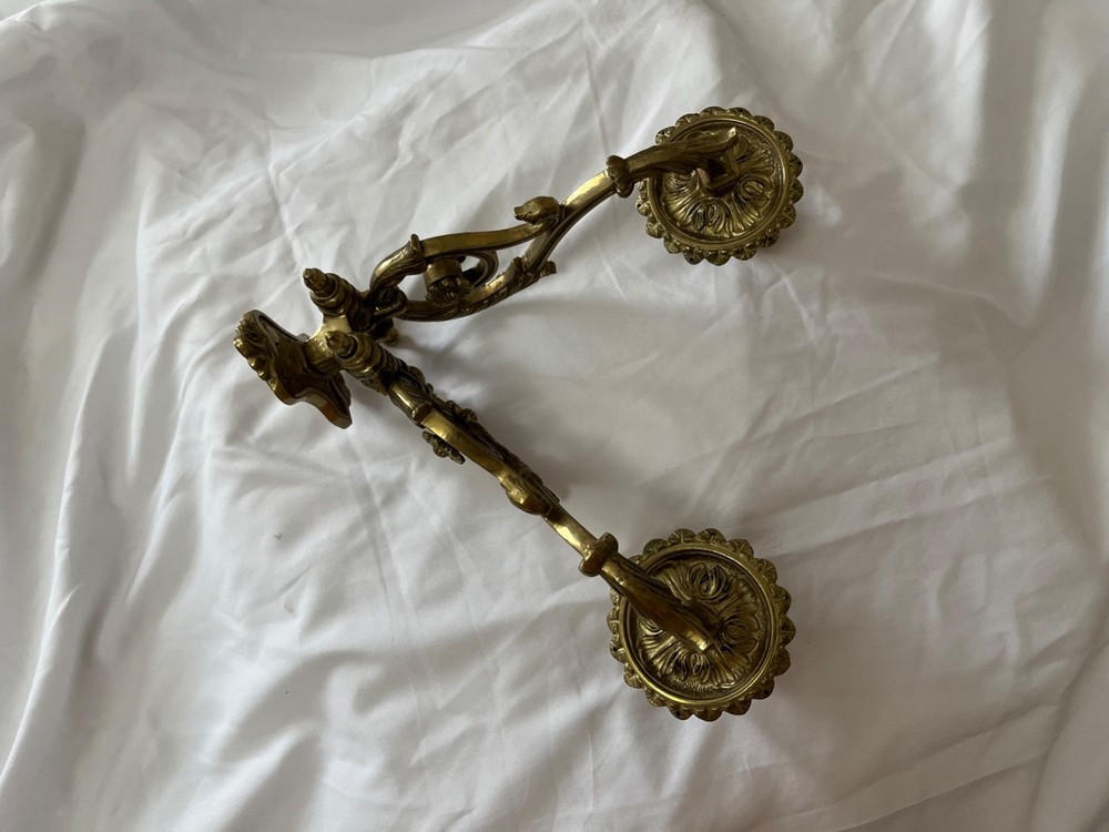 Antique Sconce Reproduction Solid Brass All Hand Made In VA.