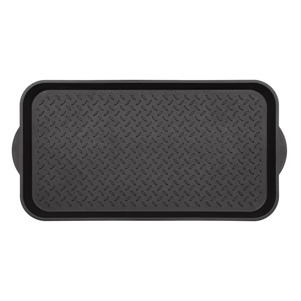 Diamond Pattern Rubber Boot Tray Durable Waterproof Shoe Mat for Entryway