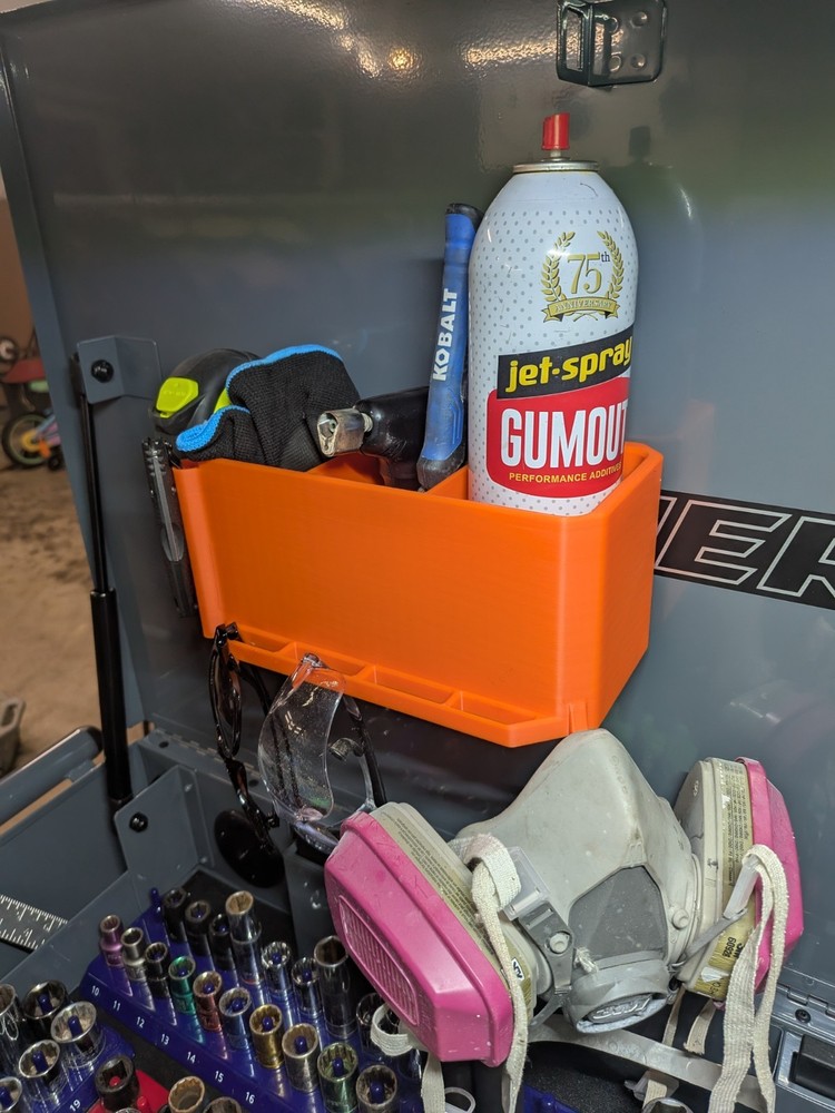 Magnetic Toolbox Organizer | Toolbox Door Storage Bin | Modular Garage Organizer