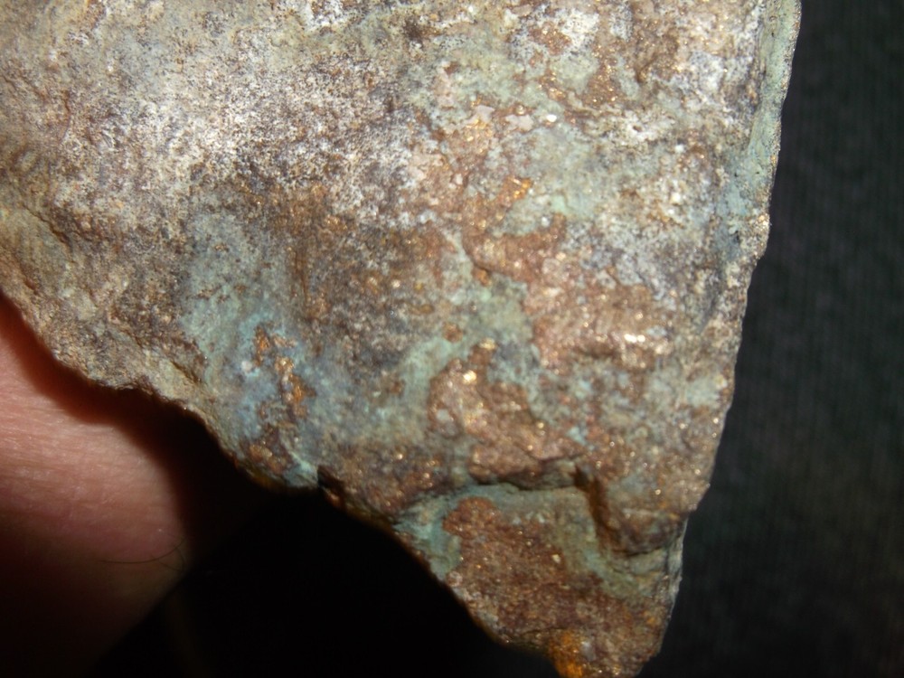 Gold, silver, copper, 263 grams samples ,ore high grade .