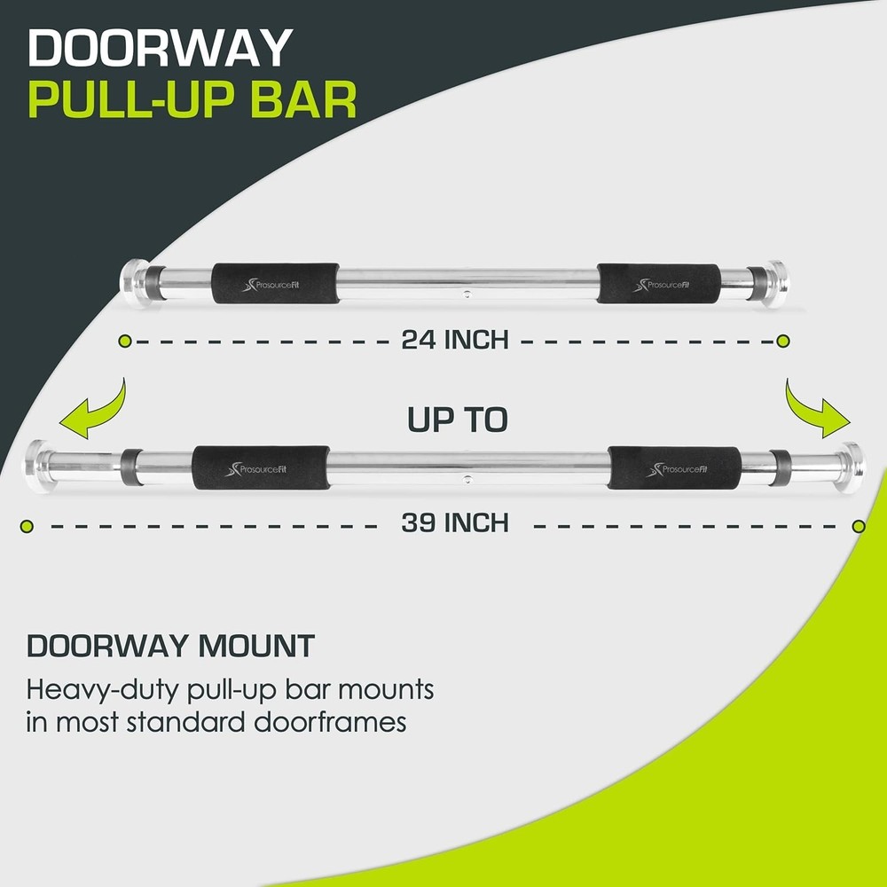 Prosourcefit Heavy Duty Pull Up Bar - Adjustable and Space-Saving Gym Equipment
