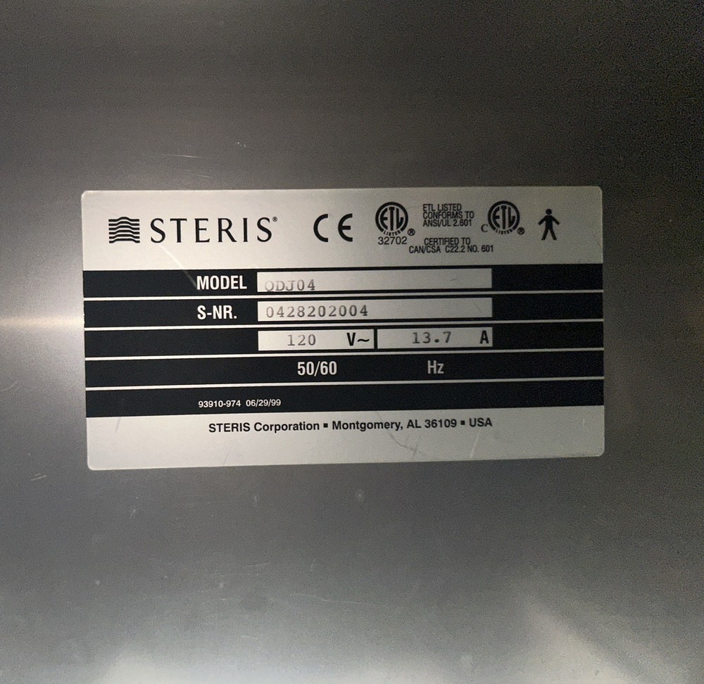 Steris Amsco Warming Cabinet Double Compartment QDJ04