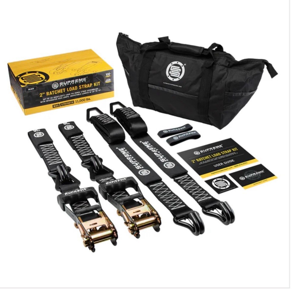 Heavy Duty Ratchet Straps 2 Pack  W/ Carrying Case