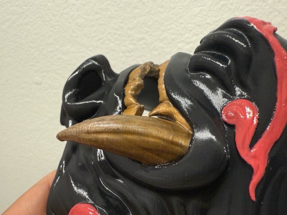 3D Printed Oni Mask Samurai Mask