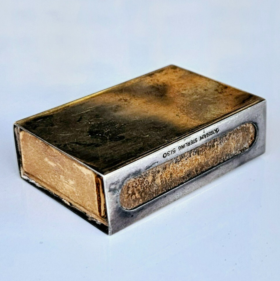 Antique Gorham 925 Sterling Silver Match Holder