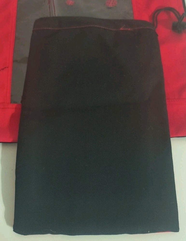 LadyBug Drawstring Bag Pouch Handmade Set Of 2
