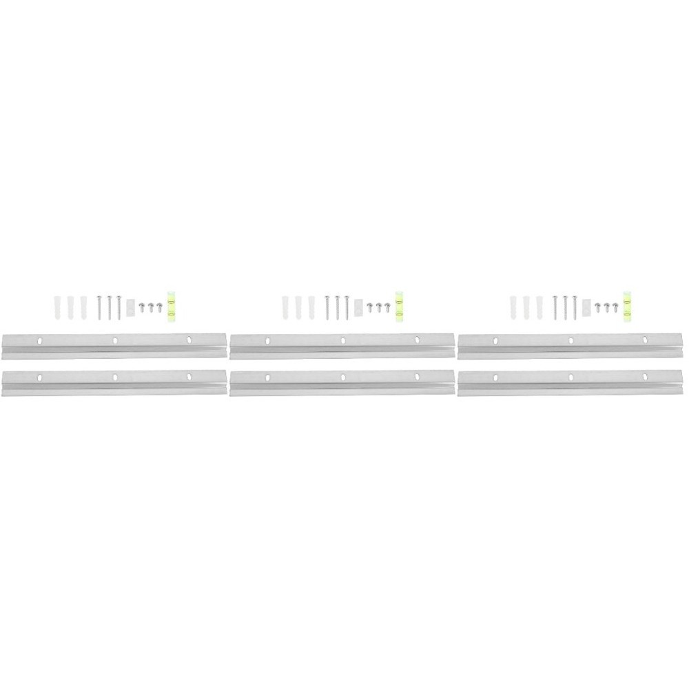 3 Sets Wall Mounting Interlocking Brackets Hanging Multiple Pictures Hangers