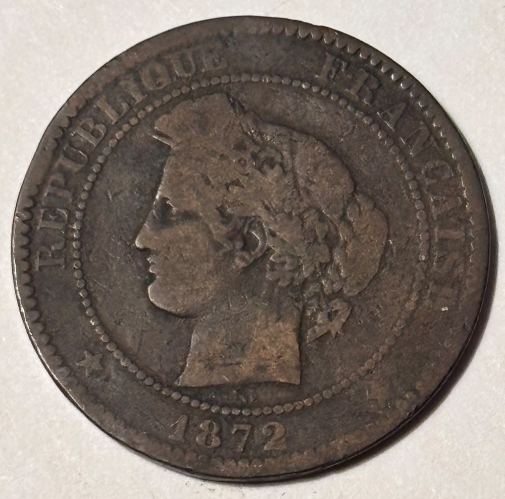 France 1872 10 Centimes