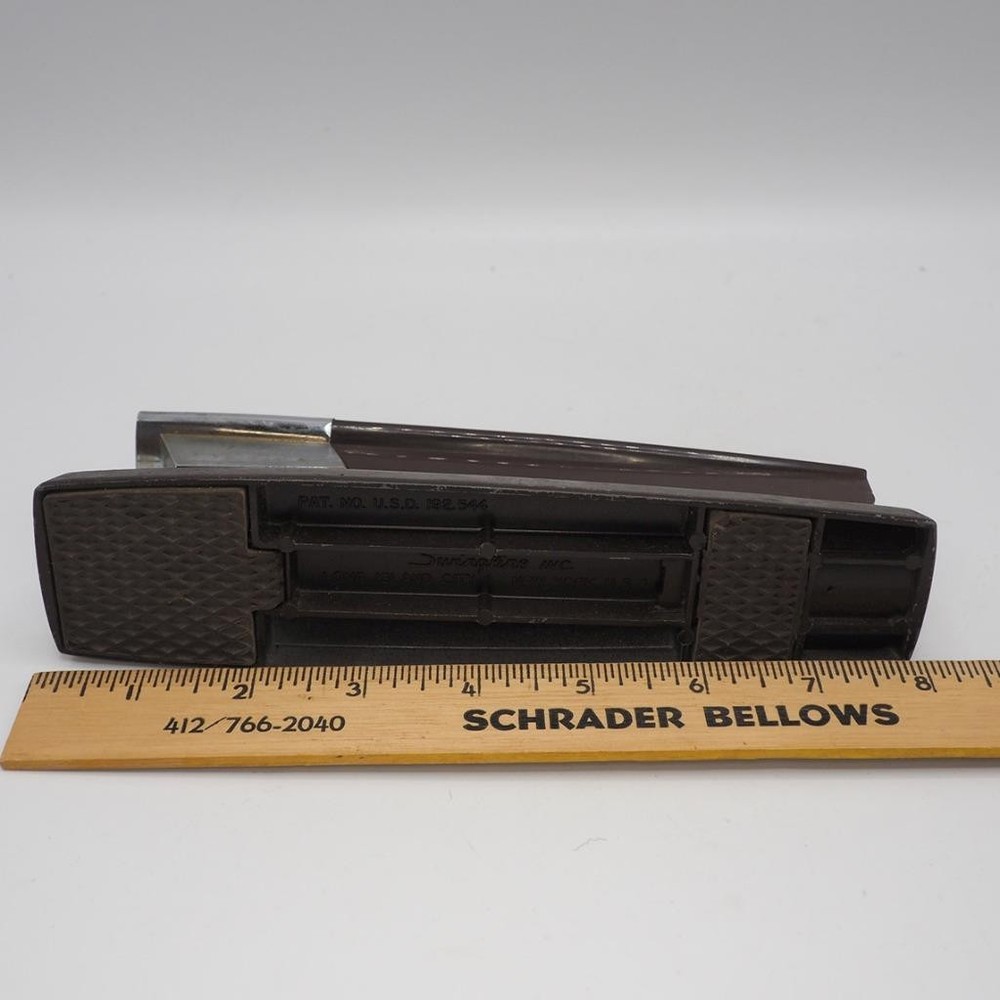 Swingline Stapler Model 333 Chrome & Dark Brown Mid-Century Modern