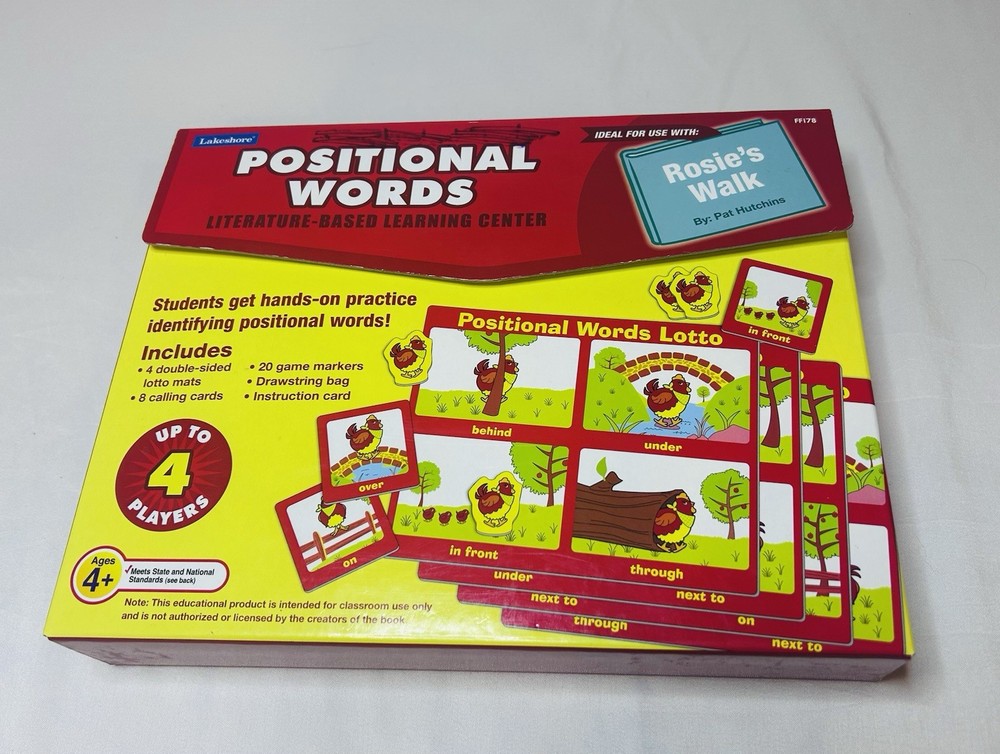 Lakeshore Positional Words Literature-Based Learning Center