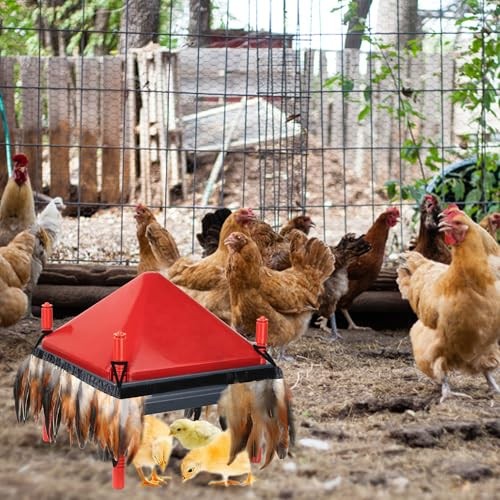 Feathers for Chick Brooder Heating Plate Comfort Feathers for 10" x 10", 4 Pack