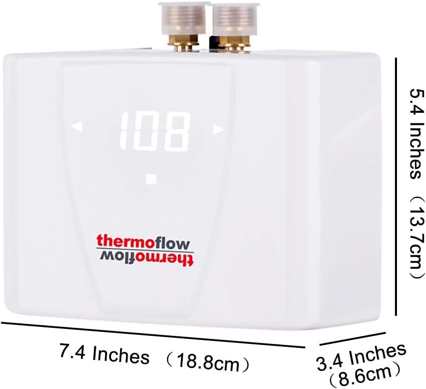 Thermoflow 240V Tankless Instant Hot Water Heater, Electric, CSA Certified 5.5kW