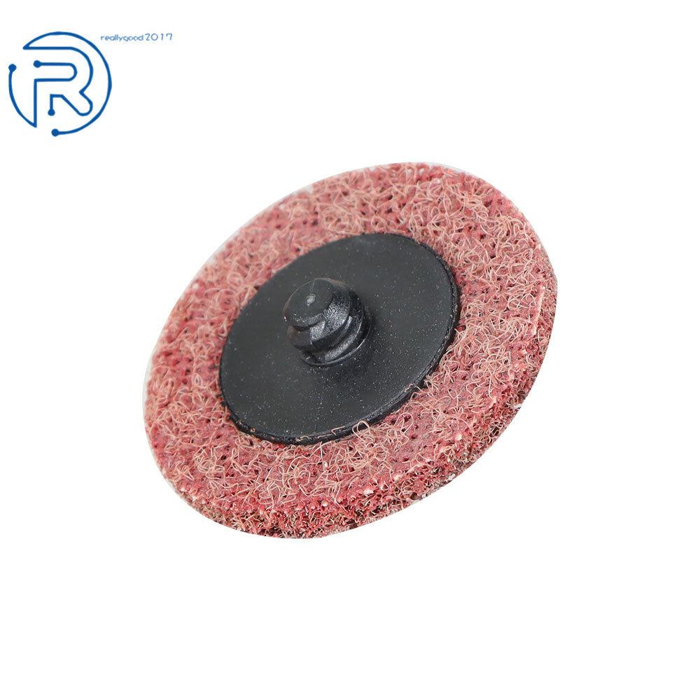 50Pcs 2Inch Medium Surface Conditioning Discs Roll Lock Grinder Sanding Pads