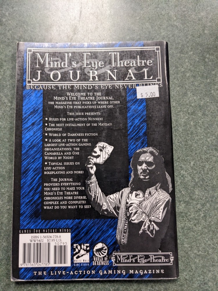 Mind's Eye Theatre Journal 5402 White Wolf