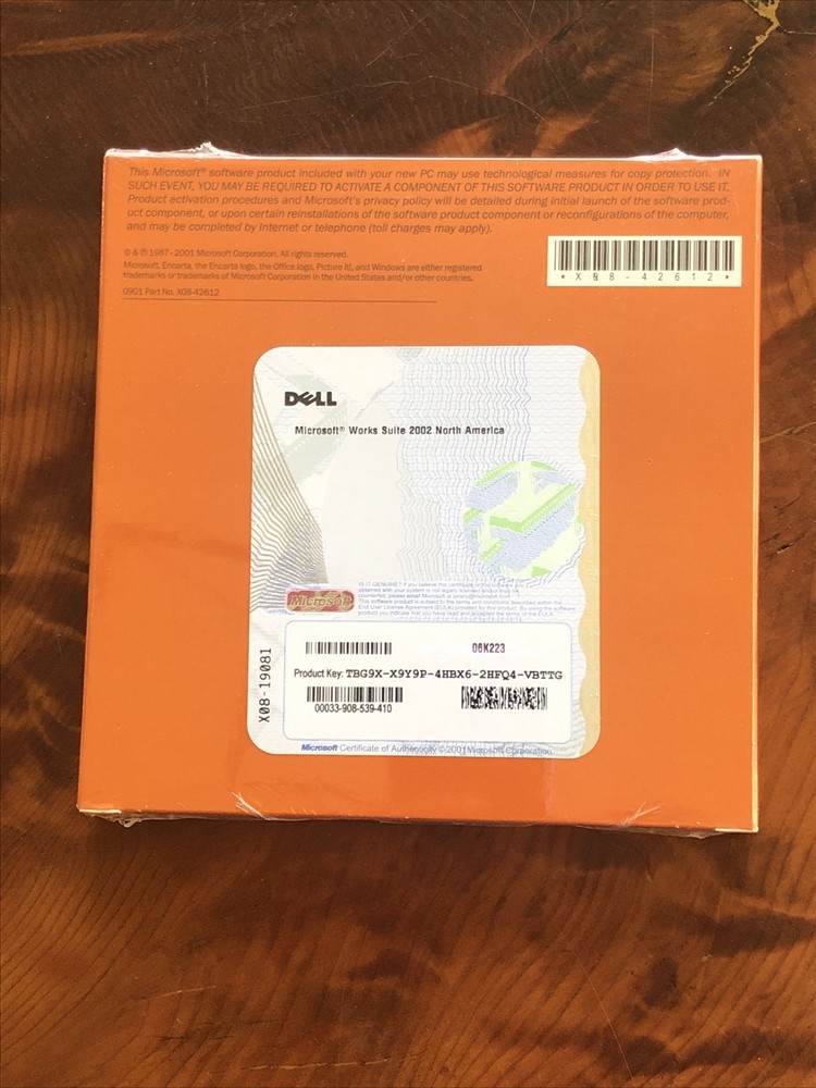 2002 WORKS SUITE/Microsoft CD’s