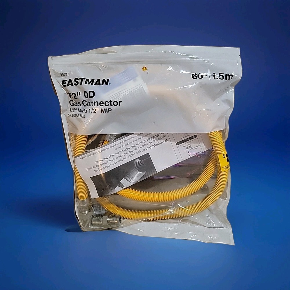 EASTMAN 60-in 1/2-in OD Inlet x 1/2-in OD Outlet Stainless Steel Gas Connector