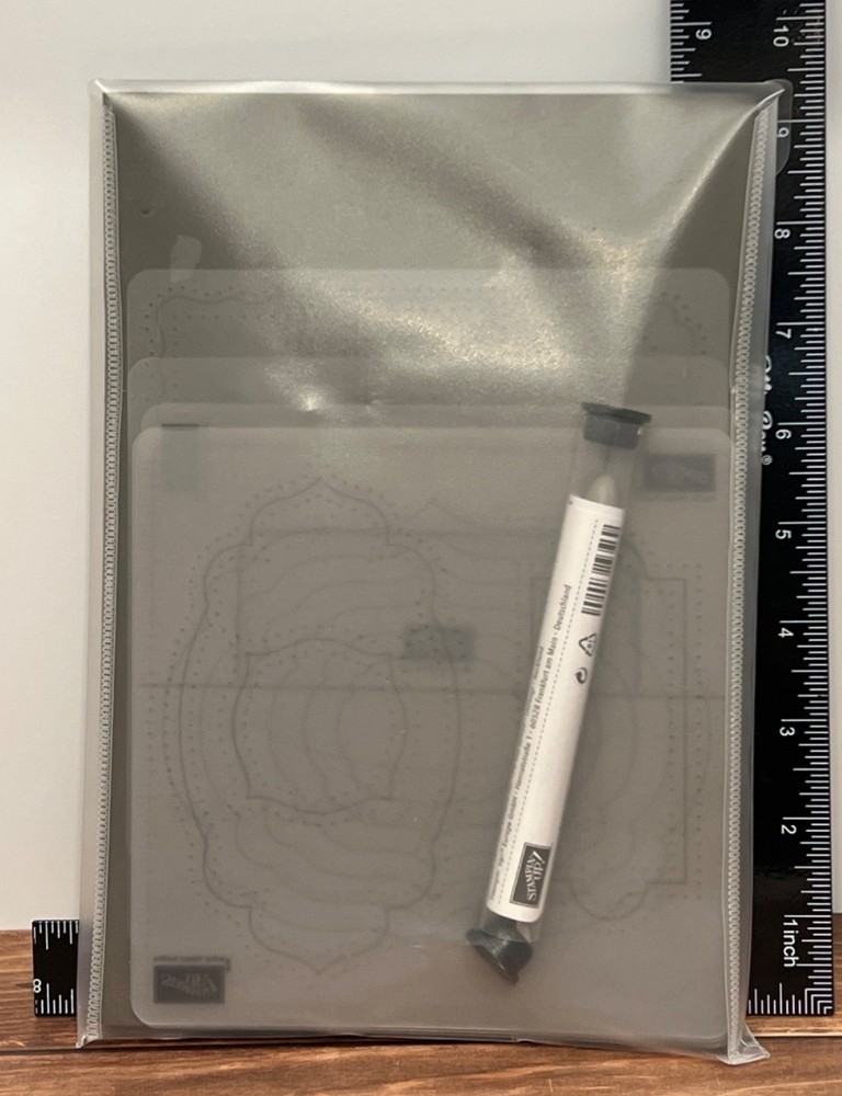 Stampin Up! Stencils 5-Piece Set With Case