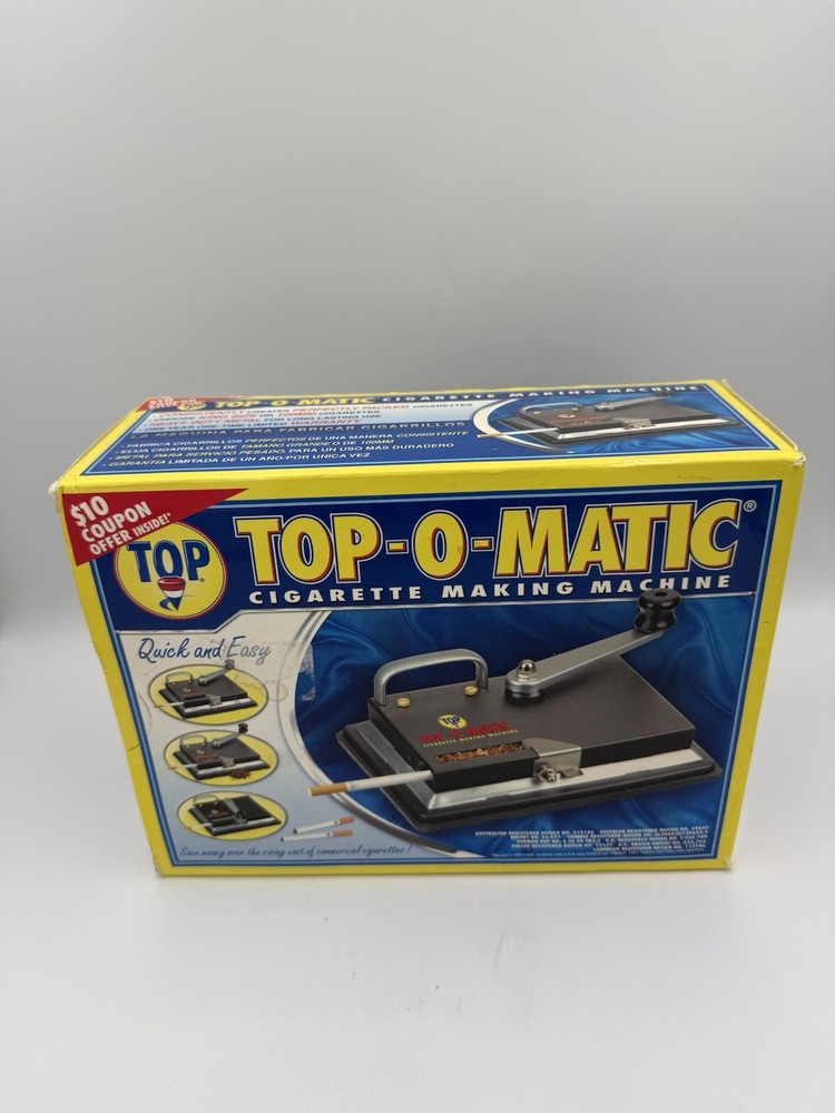 TOP-O-MATIC Machine A Cigarette Rolling Machine NIB