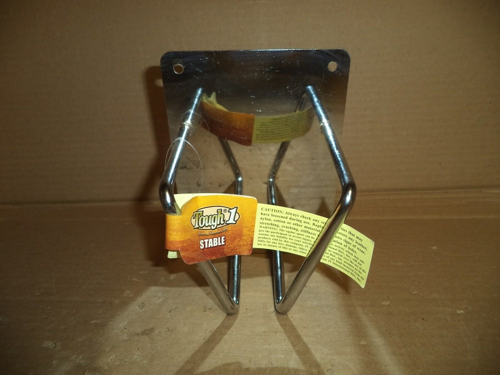 Tough 1 Deluxe Chrome Salt Block Holder with Solid Back