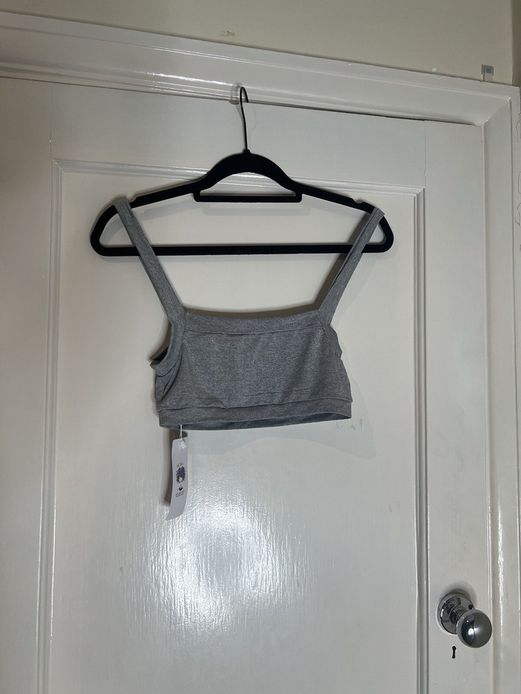 Grey Off Shoulder Top and Ruched Legging Two Piece Set