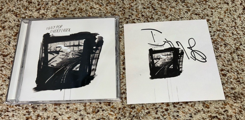 Iggy Pop Signed Cd Every Loser