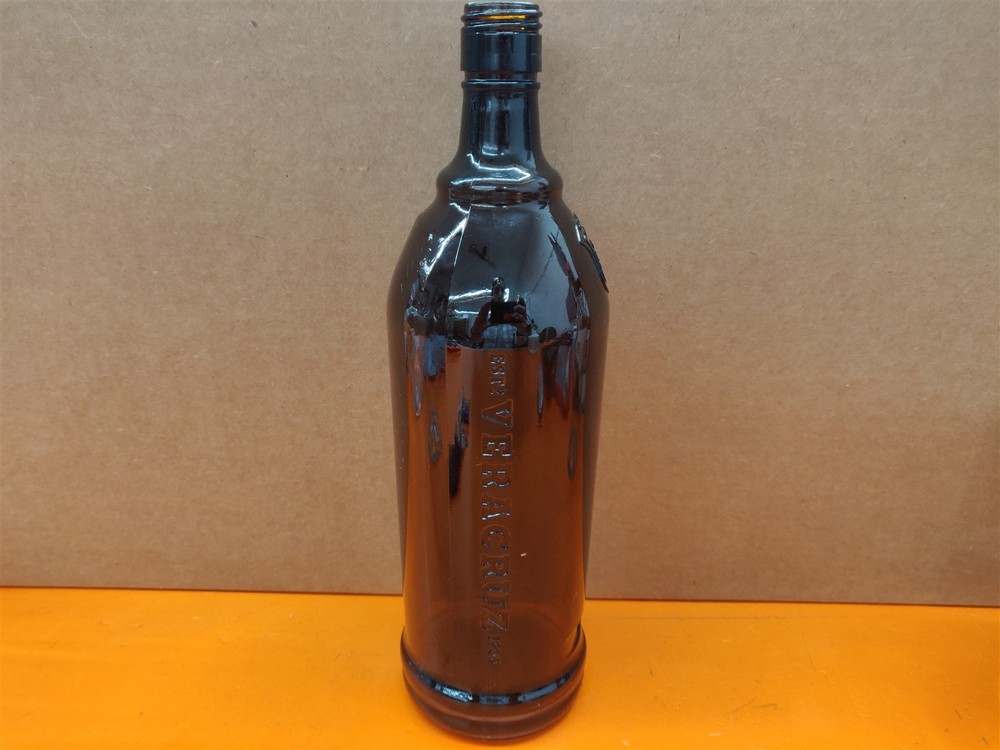 ⭐️⭐️⭐️⭐️⭐️ Empty 1L Brown Glass Kahlua Bottle Labels Removed for Crafts/Upcycle