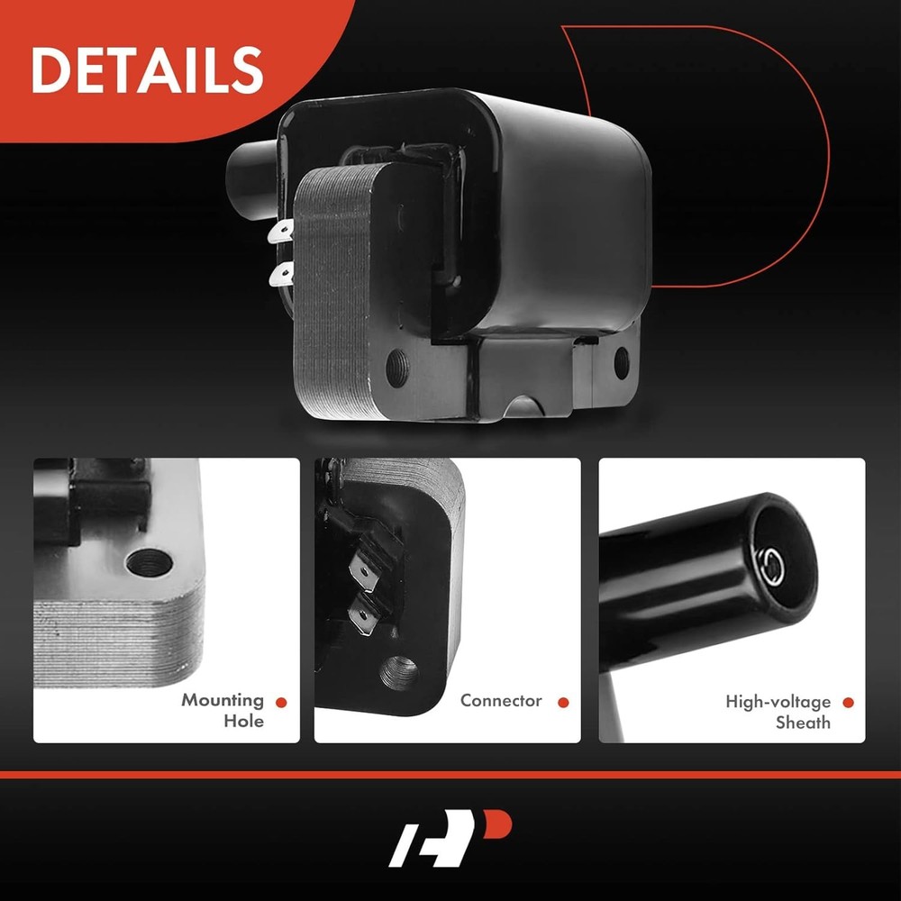 Engine Ignition Coil Pack Compatible with Frontier Xterra 1999-2004 Black