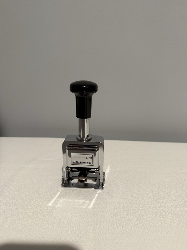 Rogers Automatic Numbering Machine Self Inking New