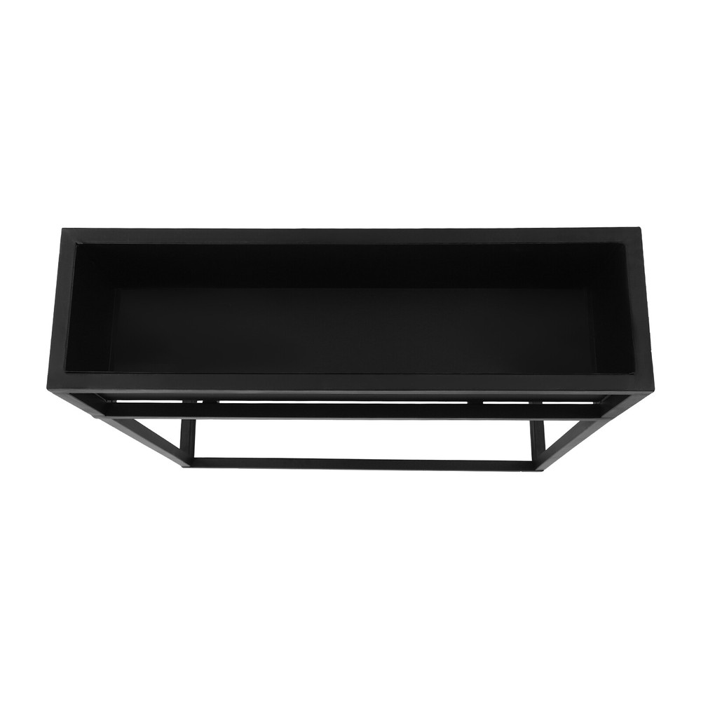 28*8*28" Elevated Planter Box Tall Rectangular Planter Garden Plant Stand Black