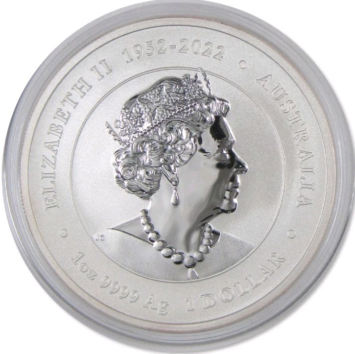 1 oz Elizabeth 2 Silver Coin BU